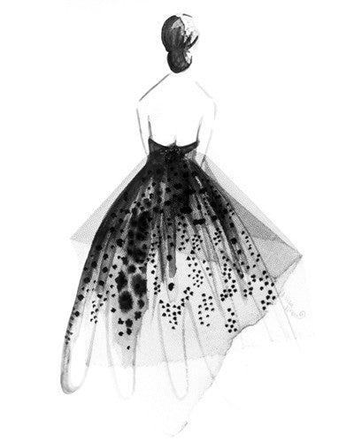 Paintings of Tulle Dresses