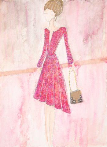 “Pink Lady” Watercolor