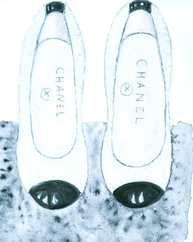 “Chanel Flats” Watercolor