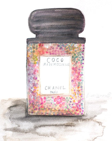 “Coco Mademoiselle Chanel Perfume” Watercolor